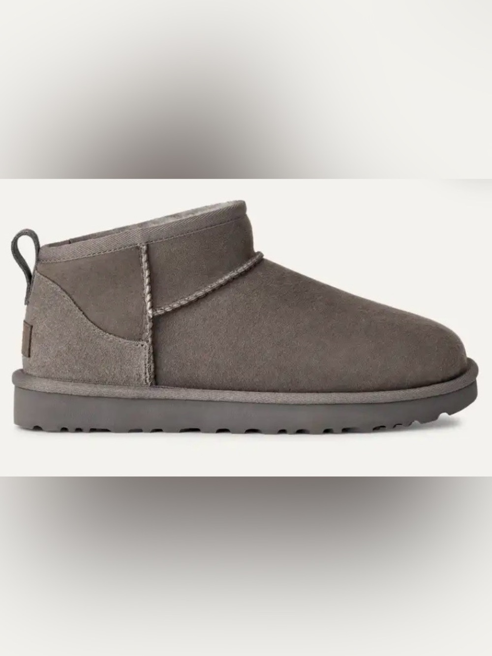 UGG Classic Ultra Mini Booties in gray women's size 9